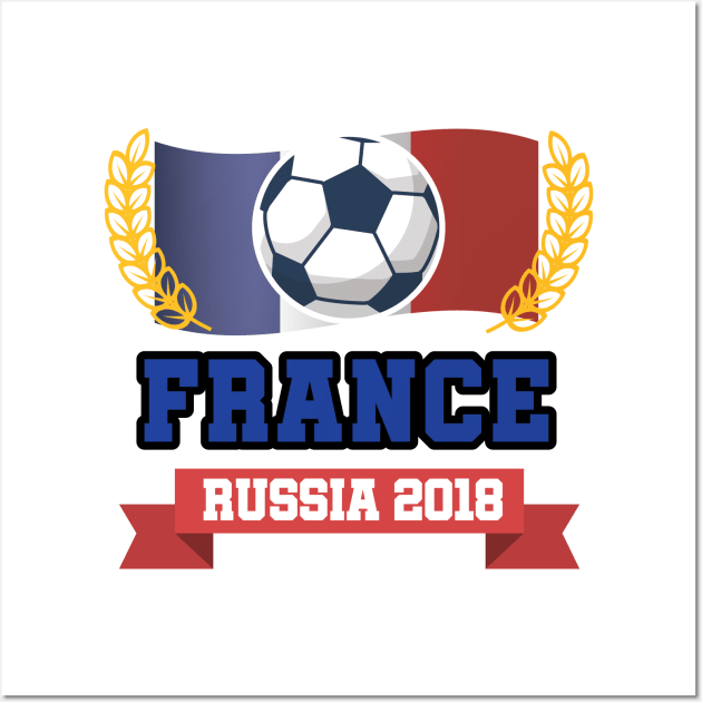 France Soccer Jersey 2018 - France Football Wall Art by chrizy1688